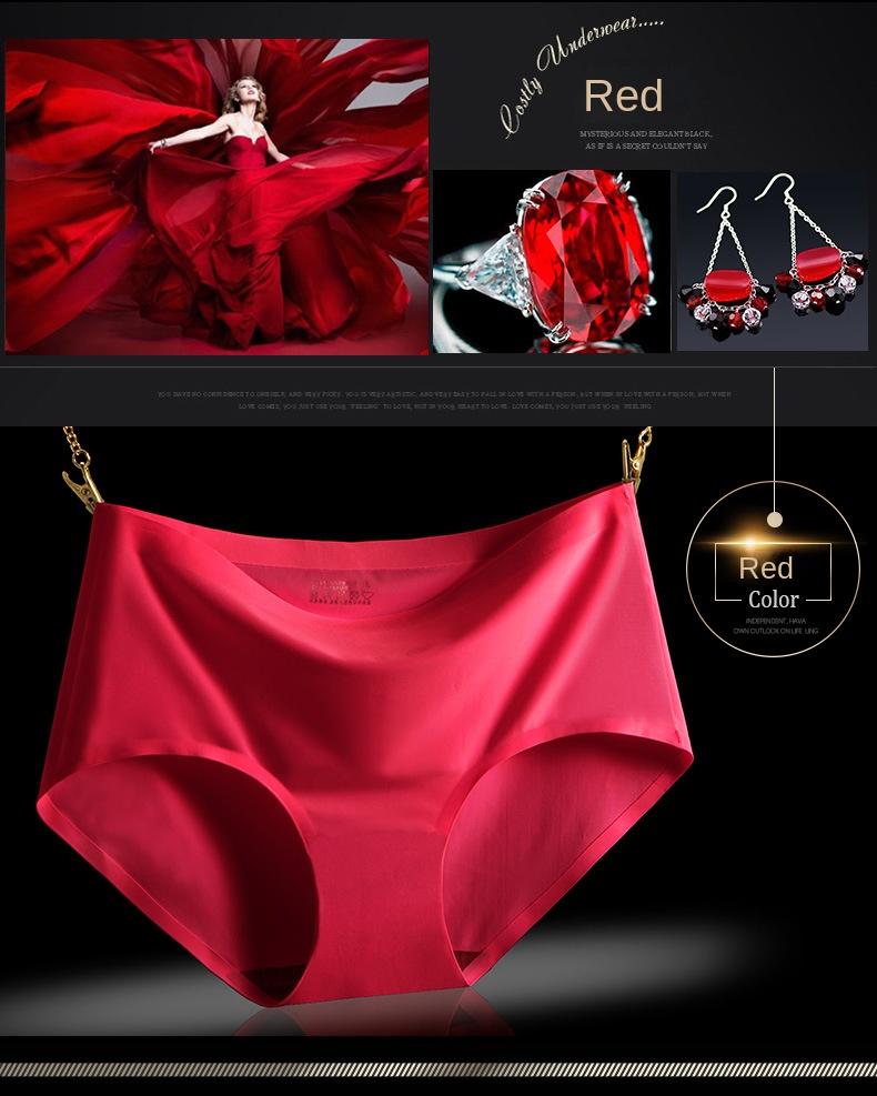 Product Introduction of [👗Women's Wear] New One-Piece Seamless Underwear for Women Ice Silk Mid-Rise Sexy Ladies Panties Women Large Size Women's Underwear 810 Womenswear Lady Comfort Innerwear Bridal Basic Minimalist 7