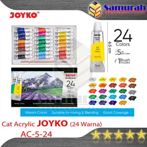 Cat Akrylic Joyko ACC 5  isi 24 Warna / Acrylic Color 24 w ACC-5-12 / 1 set 24 Colours 5 ml