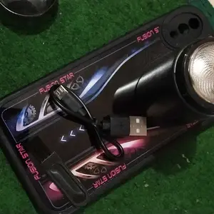 Alat Cukur Bulu Jenggot Elektrik Wajah  Mini Kabel USB Modern GM-091 Kumis Pria Ketiak Pencukur Wanita