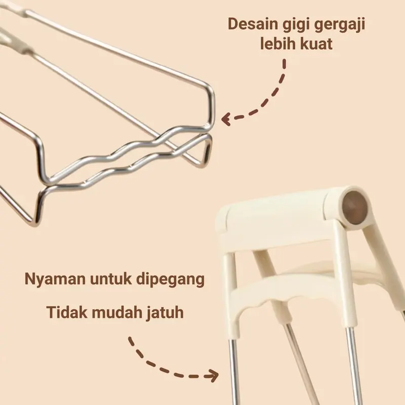 Penjepit Mangkuk / Penjepit Anti-Panas / Alat Dapur / Penjepit Mangkuk, Piring, Kukusan / Penjepit Anti-Selip dan Anti-Panas / Pengangkat Piring / Alat Dapur Serbaguna 5
