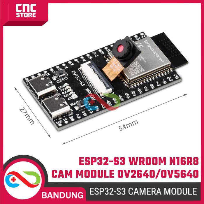 Jual ESP32-S3 WROOM N16R8 CAM Module – Kamera OV2640/OV5640/OV3660 Dev ...