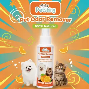 Petshing Pet Odor Remover Penghilang Bau Pesing 100% Natural Aroma Sweet Orange Non Alkohol untuk Anjing Kucing dan Hewan Peliharaan