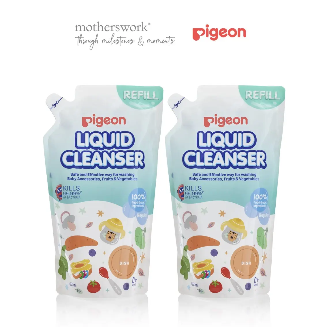 Pigeon Liquid Cleanser Refill Twin Pack