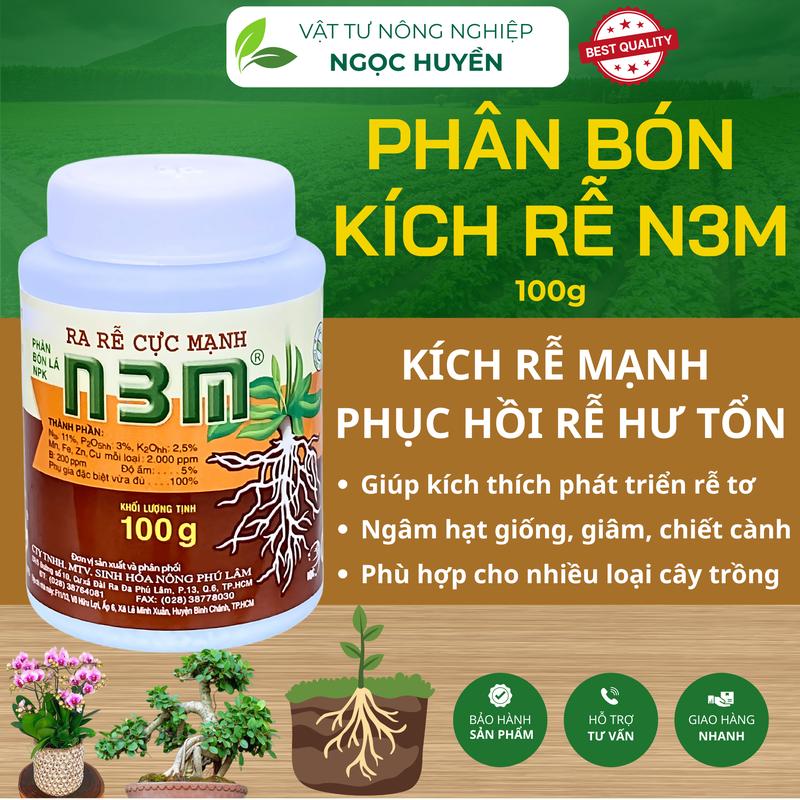 M115 Thuốc kích rễ N3M 100gr thuốc kích thích ra rễ cực mạnh siêu ra rễ cho cây