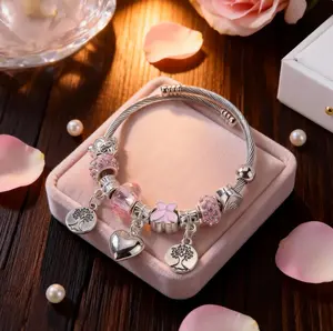 Gelang Manik-manik DIY Multi-elemen MM – Hadiah Syal Perhiasan Mode, Paduan Tahan Karat Berlian Imitasi