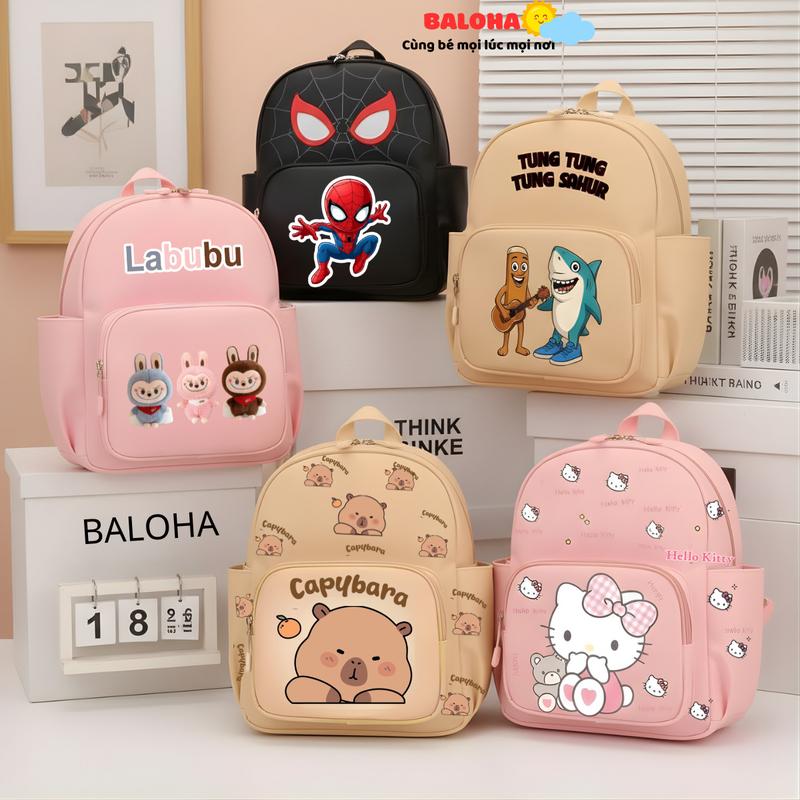 Balo Cho Bé Siêu Nhẹ đi học 1-5 Tuổi Hoạ Tiết Đa Dạng Mầm Non Bé Trai Bé Gái Cặp Đựng Quần áo Bỉm Sữa Cho Bé HAB243 HAB244 HAB231