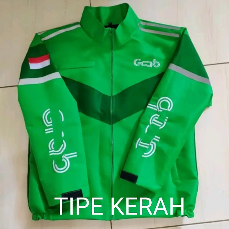 Jaket Driver Ojol Terbaru Model Bomber Waterproof untuk Pria taslan bordir Distro, Tebal, Parka, Casual, Cowok, Wanita, Unisex 1