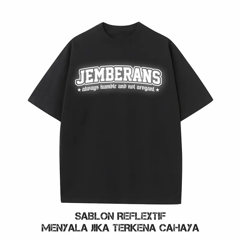 TS HOODIE JEMBERANS NOT GENGSTER SABLON REFLEXTIVE NYALA DISTRO PRIA KATUN 1
