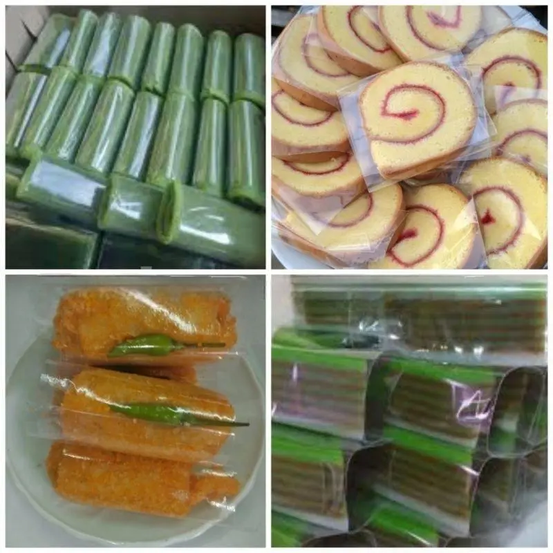 AliMaMa - PLASTIK KUE BASAH (100 PCS)- Plastic Risol Risoles Dadar Gulung Lemper OPP Gorengan Selembar Selapis Lem Seal Murah Medan Kitchenware 2