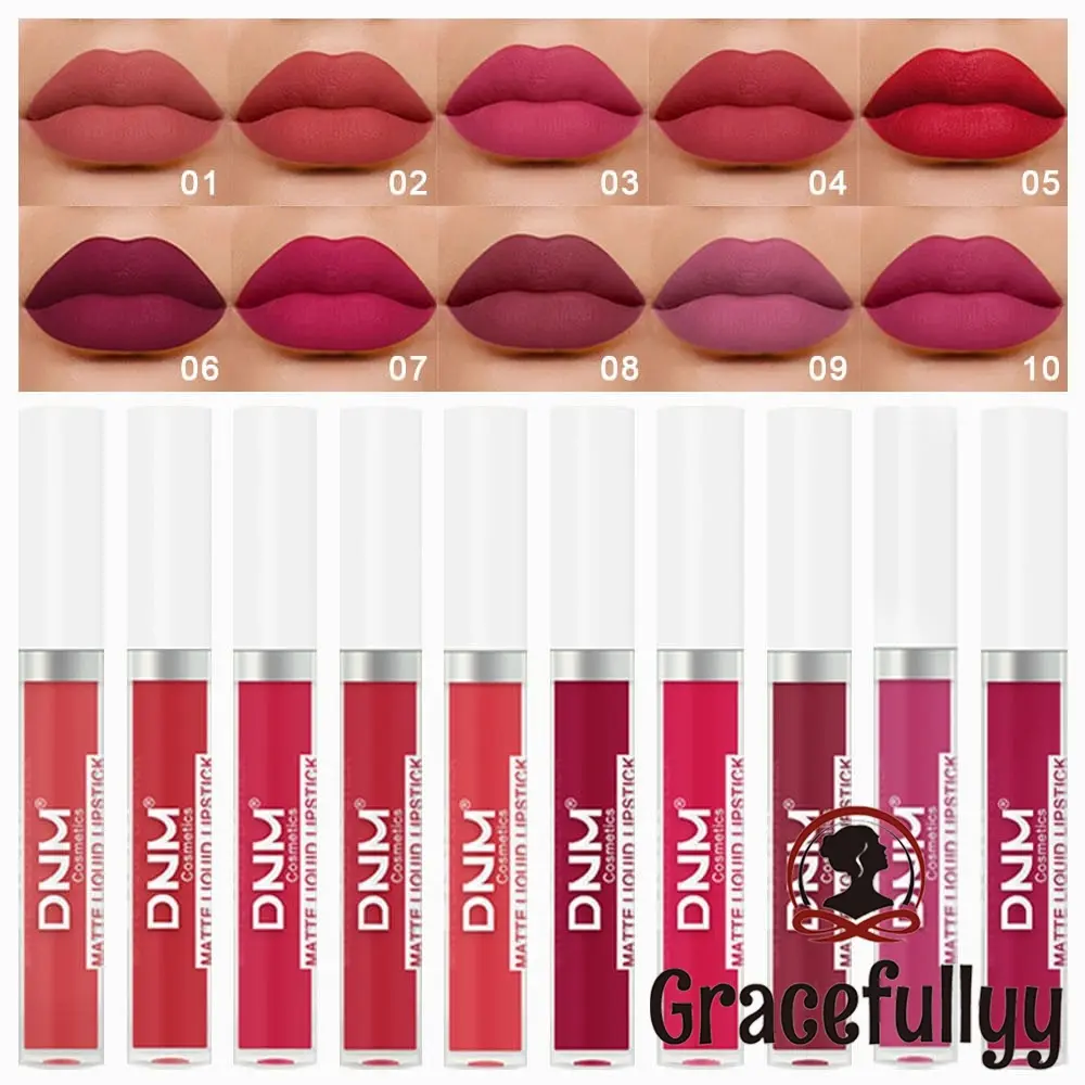 [COD]DNM Liquid Lipstik Matte Lipstick Long Lasting Matte Waterproof And Drable-GY