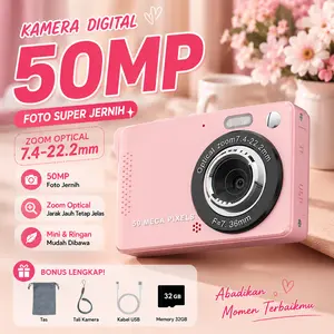 【Creators Exclusive COD】 M08 Kamera Estetik Retro | Digicam Portable | FREE 32GB | Cocok untuk Daily Vlog, Traveling & Hadiah