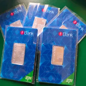 Kartu Fine Silver Perak Murni 999 SILVERGRAM 10 Gram Gr Silver Bar Batangan  Bukan Emas Silverium Antam