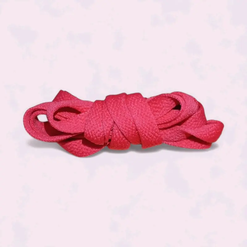 Tali Sepatu Flat 10mm Panjang 180cm Pink Puchai untuk AJ,NK dan AF Shoe Black 0
