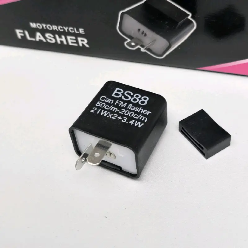 (HARGA GROSIR PER 10 PCS) FLASHER SEN BS88 BISA ATUR CEPAT LAMBAT/KEDIP SEN 12 VOLT Motorcycle Lampu Klakson 5