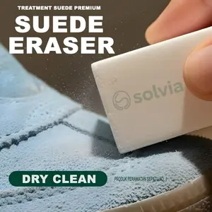 Penghapus Suede Putih | Membersihkan Sepatu Suede dan Nubuck | Pembersih Sepatu Suede | Pembersih Suede Nubuck Eraser Solvia