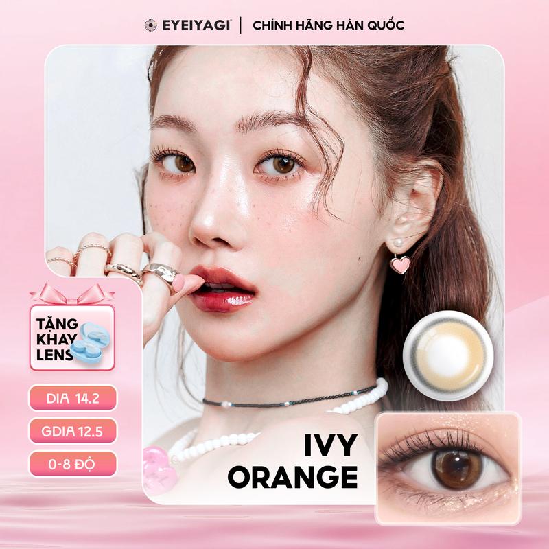 IVY ORANGE- Lens Hàn Quốc EYEIYAGI tone cam rực rỡ.