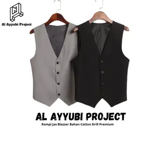 Vest Rompi Jas Pria Blazer Formal Basic