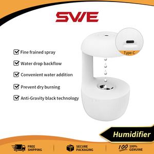 Pelembap untuk Bilik Tidur, SWE, Anti-Graviti, Pelembap Titisan Air, dengan Lampu Malam, Pelembap Awan Hujan, Kapasiti Tinggi, Senyap, Sesuai untuk Bilik Tidur, Taska Bayi, Bilik Mandi, Jualan Kilat