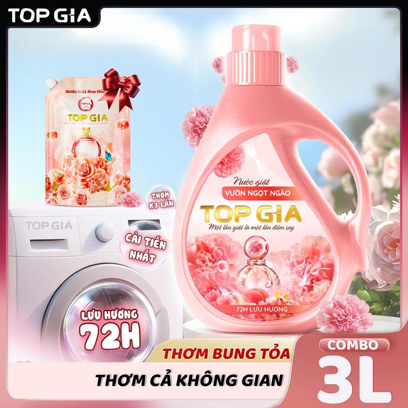   CAN TO - GIÁ RẺ  Mua 1 Can 2L Nước Giặt TOPGIA Hương Vườn Ngọt Ngào Hàng Việt Nam Chất Lượng Cao Tặng 1 Túi 1L Nước Giặt Hoa Hồng TOPGIA An Toàn Dịu Nhẹ Thơm Bung Toả Thơm Cả Không Gian  nth dhm 