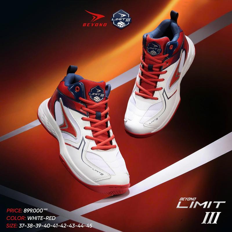   COMBO 2 QUÀ  Gìay Bóng Chuyền BEYONO LIMIT III Chính Hãng Unisex Đế giày cải tiến vượt trội TPU chống xoắn Da upper Cao Cấp 