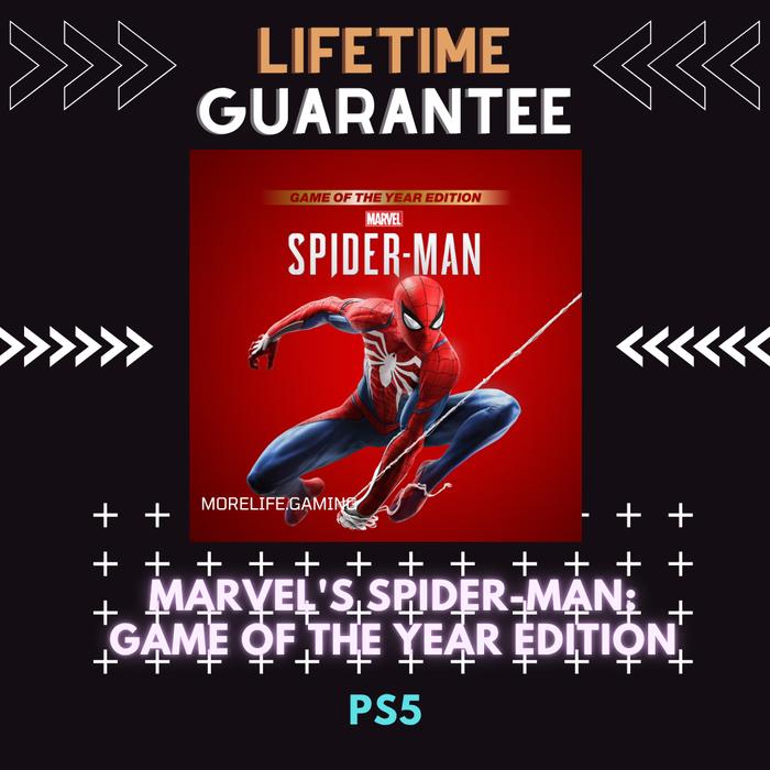 Gambar Marvel's Spiderman Game Of The Year Edition for PS5 Digital and Disc Game - Secondary card dari MoreLife.Gaming Kota Administrasi Jakarta Utara Tokopedia