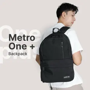 Carry Me - Metro One+ Backpack / Ransel Pria Wanita Hitam / Ransel Sekolah Kuliah Kerja Travel