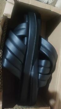Product Review of Sandal Wanita Big Size Jumbo Size Silang 3 Request Kaki Gemuk Panjang Pendek Coklat Black Sendal from i** 1