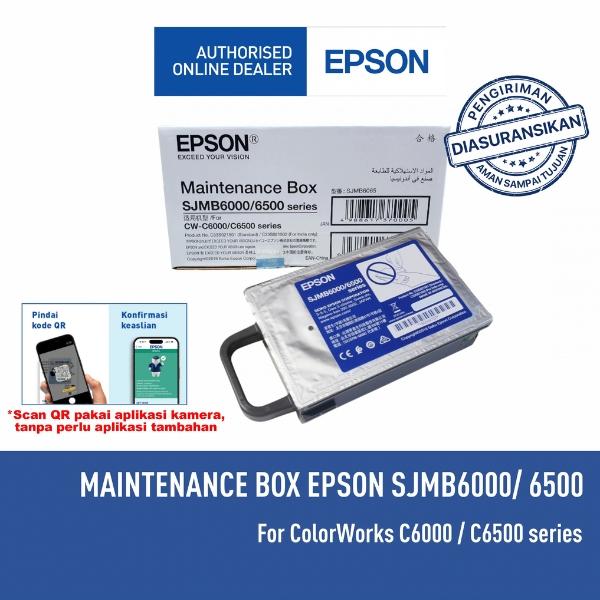 Gambar EPSON Maintenance Box SJMB6000 / 6500 for ColorWork C6050 C6550 C6550 Original dari Epson Authorized Store Medan Kota Medan Tokopedia