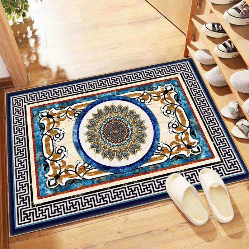 Thảm Bali Nỉ Lì Kích Thước 50x70cm, 60x90cm Họa Tiết Hoàng gia , Hoa Lá Decor…