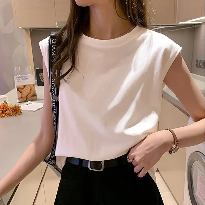 Feeling Cute n Sexy | BJ003 Muscle Tank Top Atasan Baju Lengan Pendek Korean Polos Wanita Premium Fashion Crop Kaos Tee Tshirt