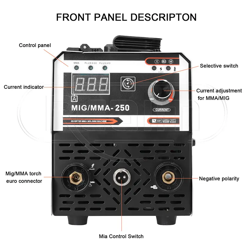 Reaim 120A Mesin Las 3 IN 1 murah Daya Rendah pengelasan Mesin las Listrik trafo las welding inverter Las Tanpa Gas Travo Inverter MIG 250 MIG 400B mesin las Bisa COD las  bakar 3