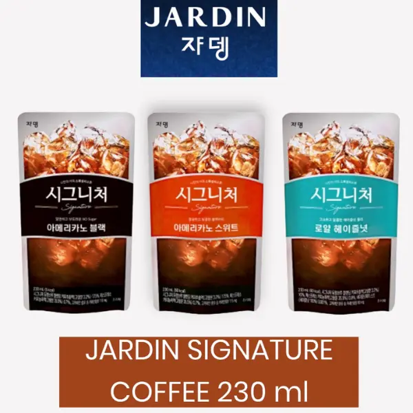 JARDIN Signature Korean Americano Coffee Pouch Korean Drink Minuman Korea Impor Pouch 230ml 3