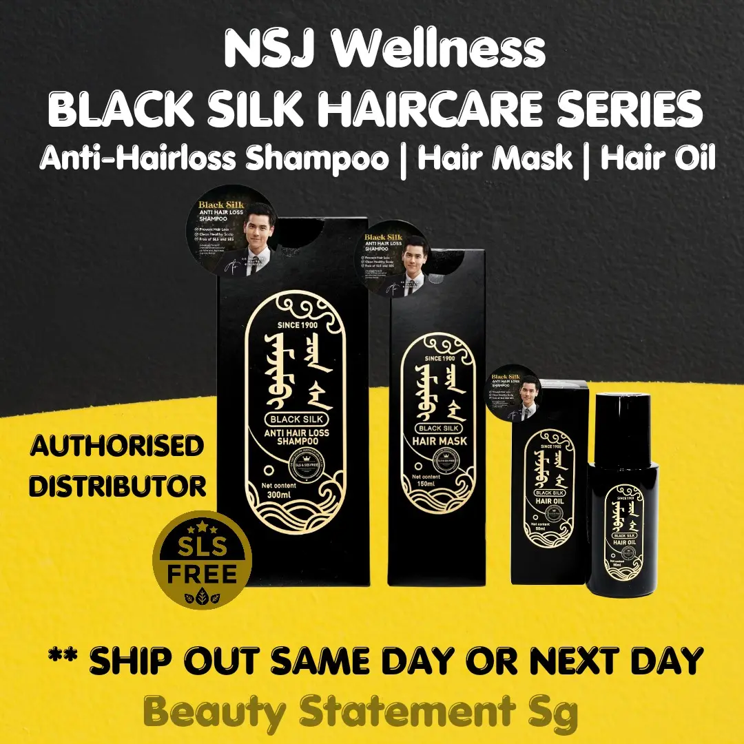 NSJ Wellness Black Silk Haircare Series - Shampoo and Conditioner Set dix monds