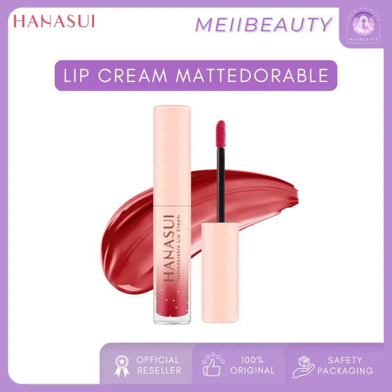 HANASUI Mettedorable Lip Cream Lipcream Bibir Kering Lasting Lipstick 0