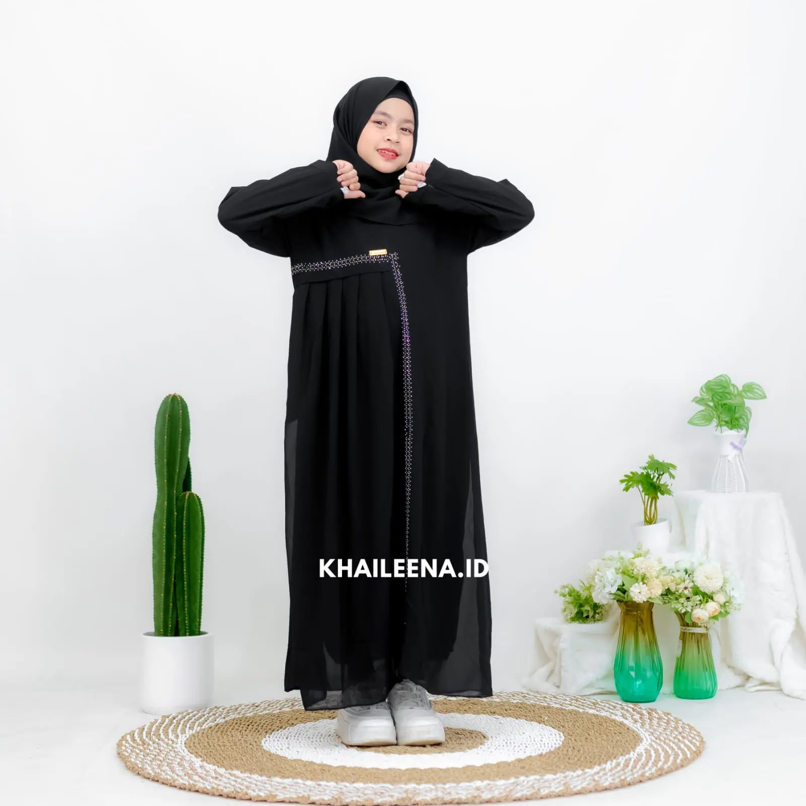 Gamis Anak Syari Kids Model Terbaru CUCI GUDANG!! Baju Gamis Fashion Dress Wanita Muslim Terbaru 2024 2025 Kekinian Lebaran Ceruty Kerudung