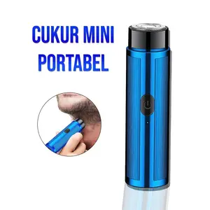 Alat Cukur Listrik Super Mini Untuk Pria Pencukur Kumis dan Jenggot USB Mudah Dibersihkan TX-22