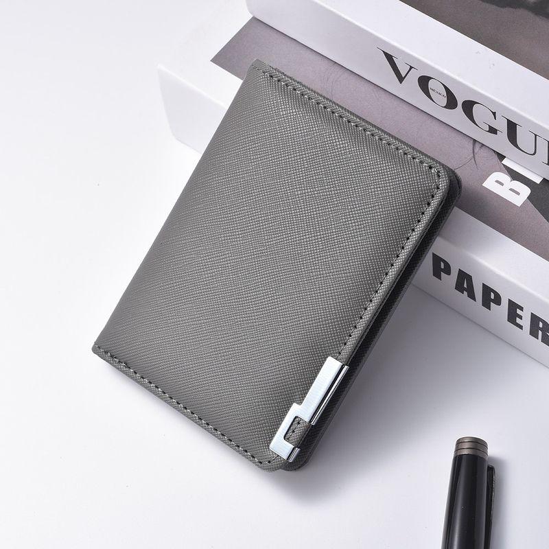 Rugged Rove Ví Ví Nam Ngắn Ví Nam Hình Chữ Thập Viền Sắt Ví Nam Nhiều Ngăn Đựng Thẻ Ví Ví Nam Cao Cấp