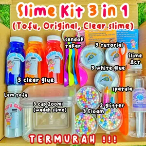 [Promo] Slime Kit 3 in 1 [Termurah] mainan anak Squishy Toys