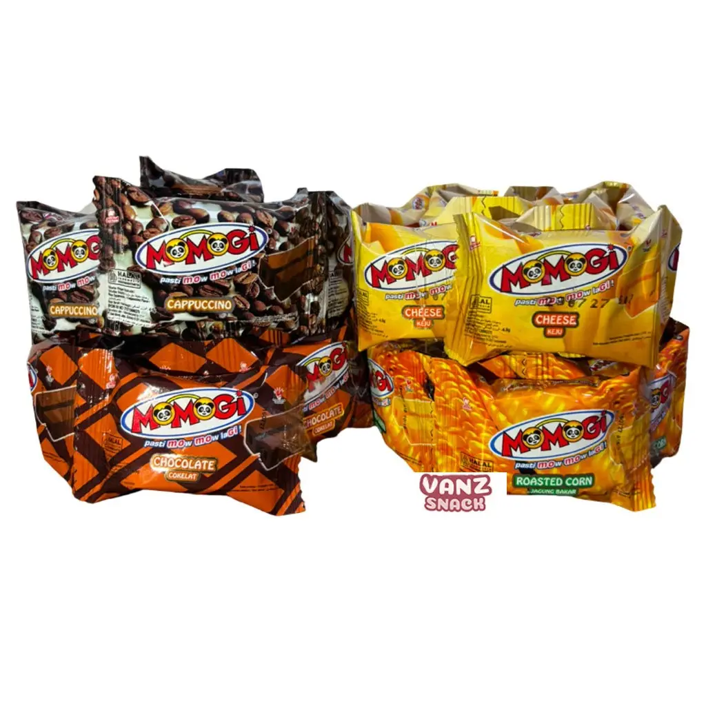 Momogi Stick Snack Extrudat Renceng - Netto 10 bks x 4.5 gr