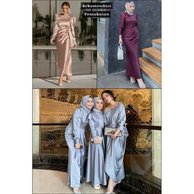 Kain MAXYMARA PURESILK Original Termurah Per 0.5m Kain Satin Maxy Mara Sateen Bridesmaid Premium Quality Kain Furing Kebaya Broklat Tile RobertoCavalli Originall 2