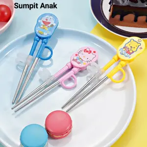 Sumpit Anak Karakter Sumpit Anak Belajar Makan Model Kartun perlengkapan makan anak