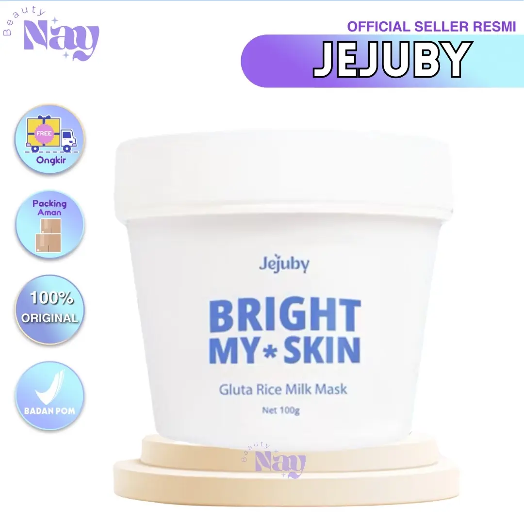 JEJUBY GLUTA RICE MILK MASK 2IN1 BODY BLEACHING & SLEEPING MASK BRIGHT MY SKIN JEJUBY MASKER BADAN BODYMASK BODY MASK BODYLOTION GLUTA RICE BY JEJUBY