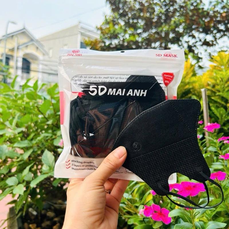 Thùng 200 Chiếc Khẩu Trang 5D Mai Anh 3 Lớp Kháng Khuẩn Nam Phụ Kiện