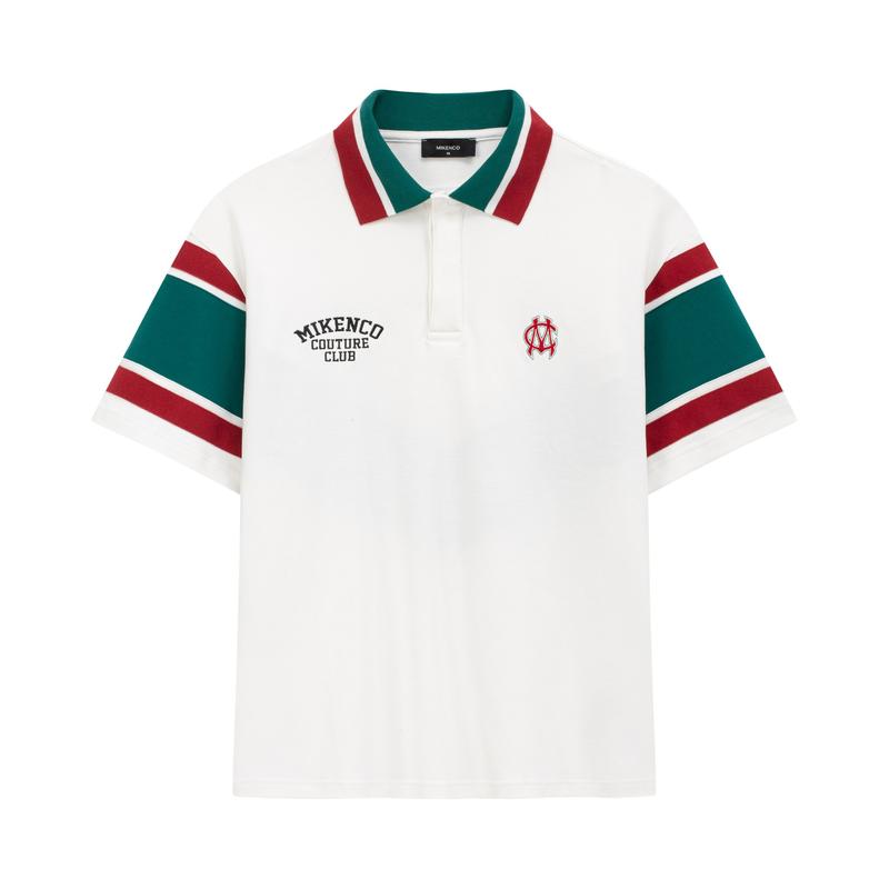 Áo phông có cổ unisex MIKENCO Hustle Chevron Polo