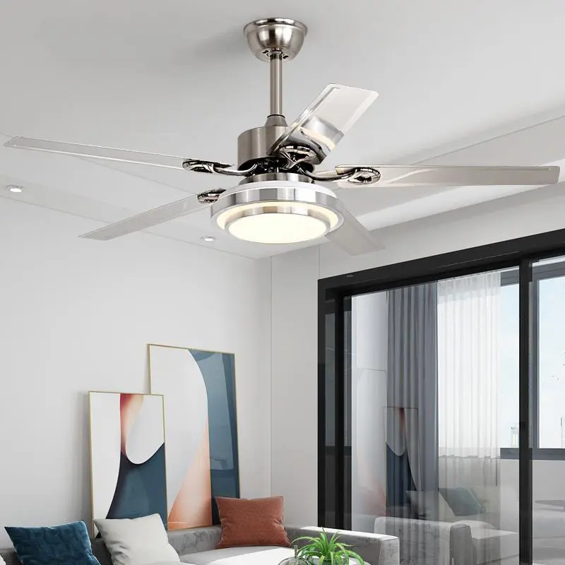 QUẠT TRẦN ĐÈN 5 cánh, cánh thép Động cơ lõi đồng 100% - 6 cấp gió, 3 chế độ đèn- điều khiển từ xa [BẢO HÀNH 2 NĂM]