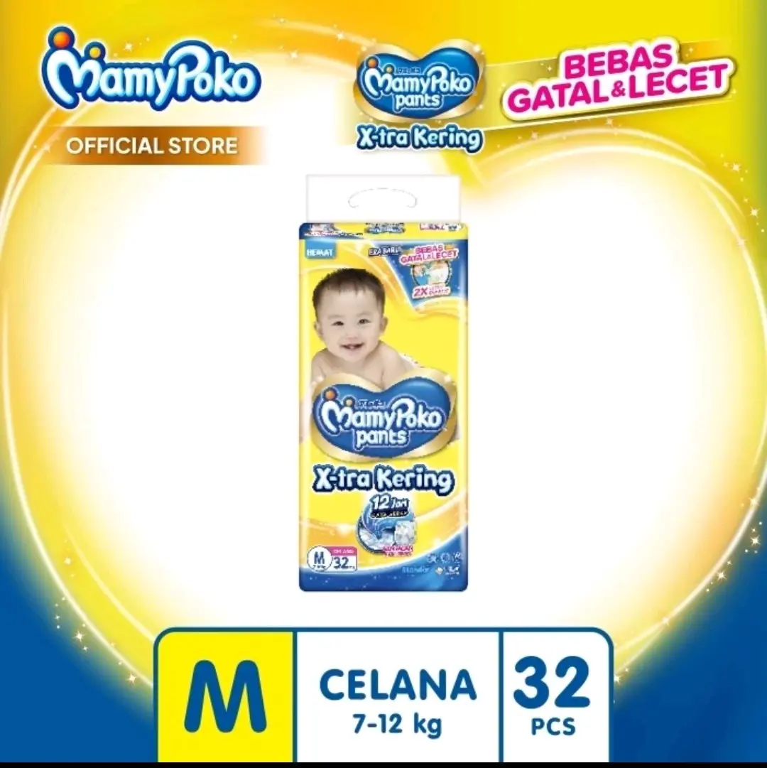 MAMYPOKO PANTS X-TRA KERING M32 M 32 POPOK CELANA BAYI