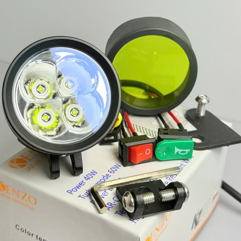 GIÁ SỐC MUA NGAY【RBAL4017/4008  Đèn Trợ Sáng Đèn Led L4X Chíp Sst20 Sáng Gom, Kính Tím /Tặng Phụ Kiện