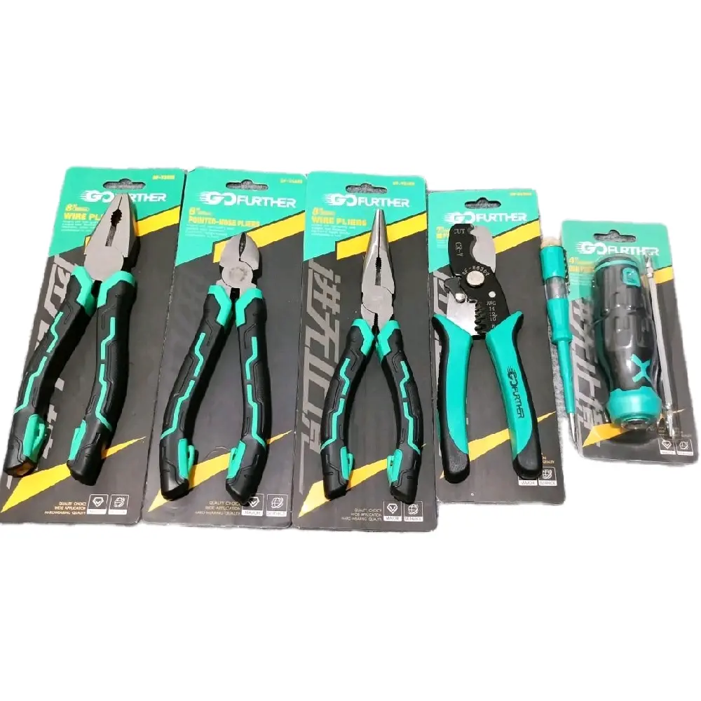 Bộ 6 Món Sửa Điện có 1 Kìm Cắt +1 kìm tuốt+1 kìm nhọn +1 kìm điện+1 tua vít+1 bút thử điện kiềm kemba m