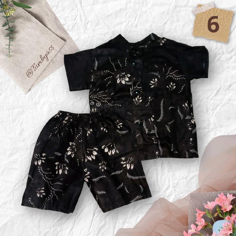 TUMBYASSS Setelan Batik Anak Batita - Baju Anak Murah - Pakaian Formal dan Harian - Fashion Anak Kemeja 6