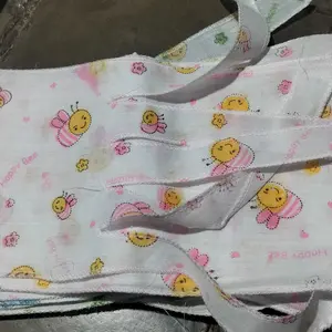 12Pcs Gurita Bayi Newborn Tali 1Lusin grito Bayi murah bagus Hemat Biru Kuning Pink hijau motif Putih tabur